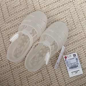 Zara fisherman sandals - glass color- size toddler 11